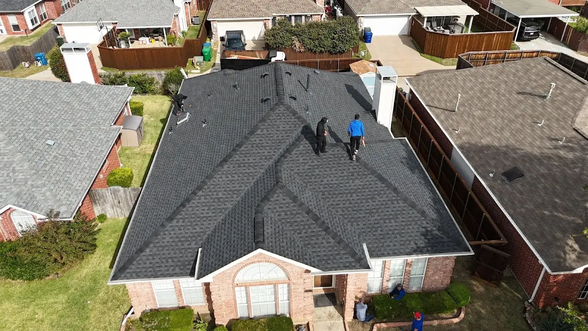 Slate & Tile Roof Repair work in progress on a North Versailles property